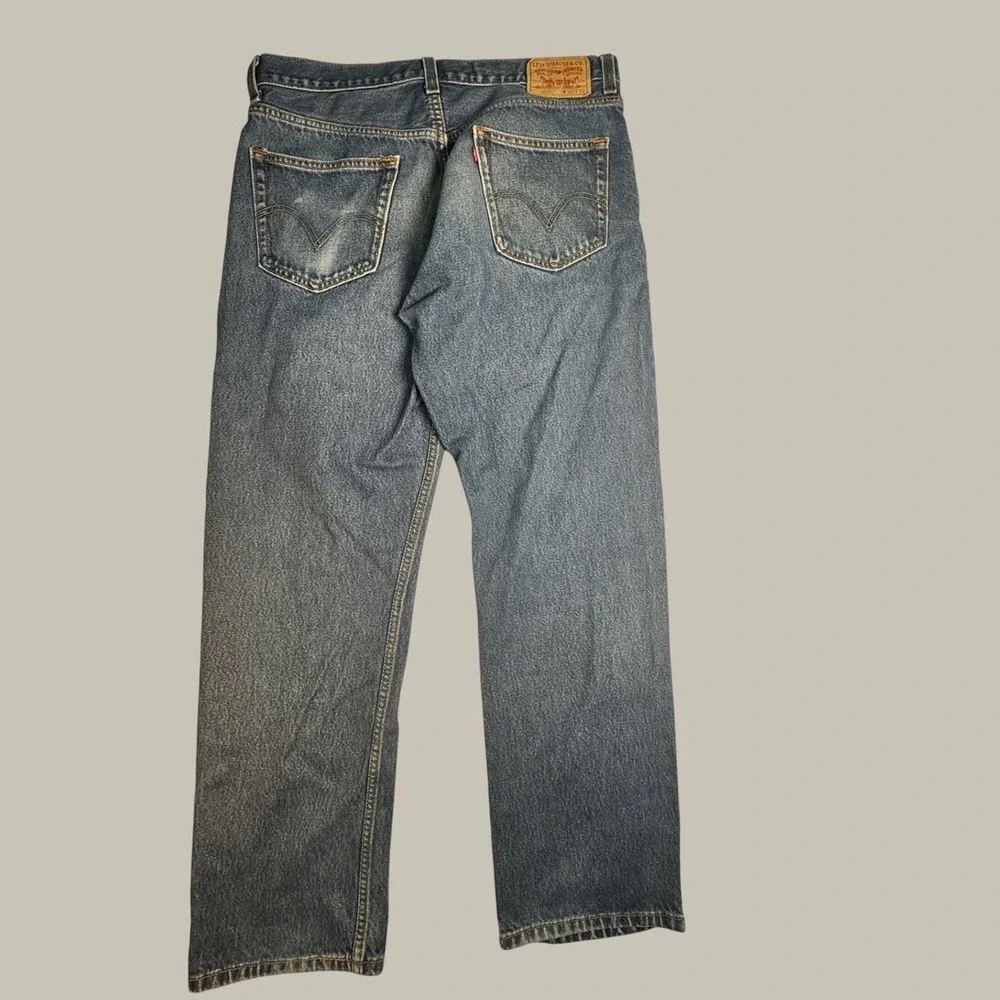 VTG Y2K Levi's 505 Regular Fit‎ Jeans Men's 36x32 Blue Medium Wash Straight Leg